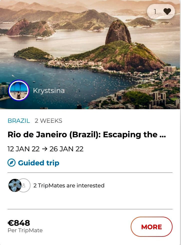 Travel to Rio de Janeiro with Krystsina