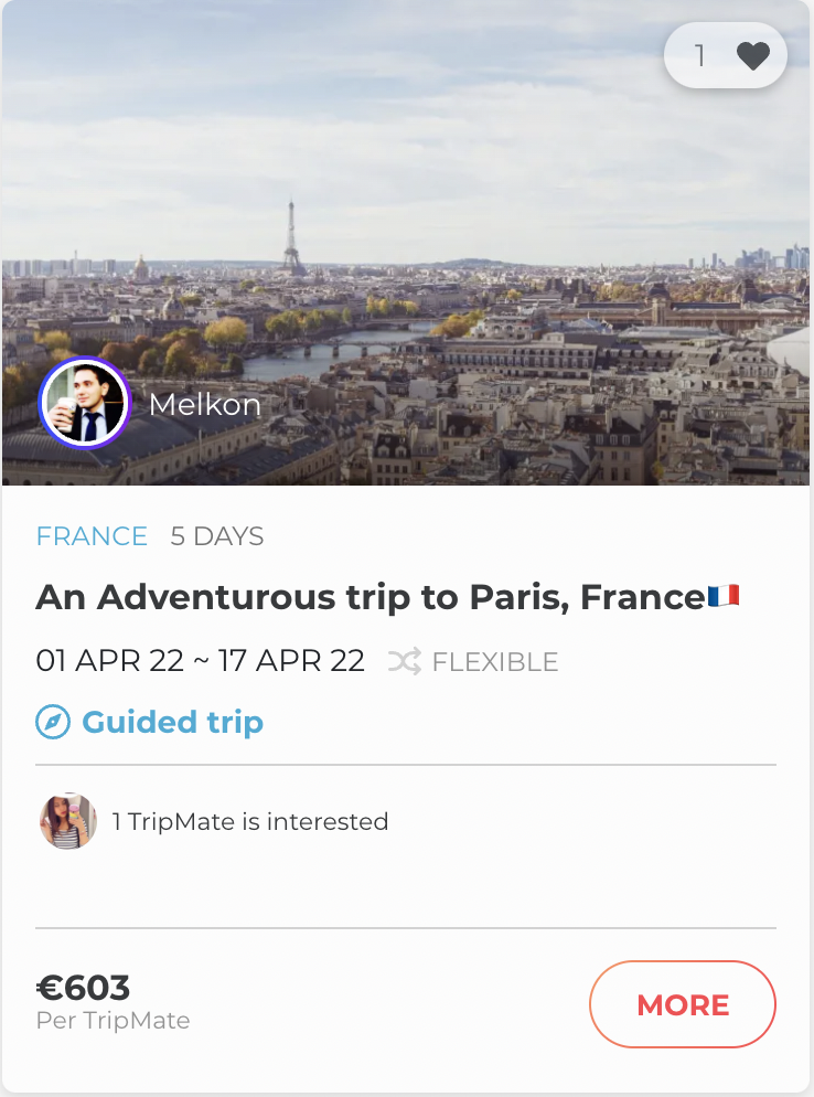 Join a trip to Paris