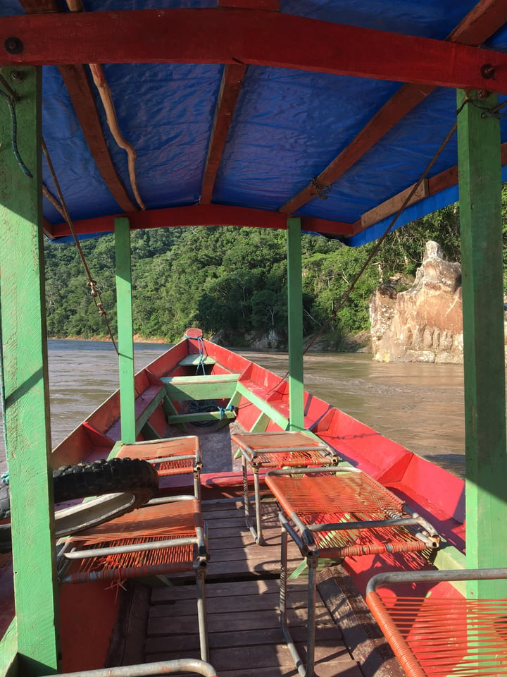 Boat in Bolivia river