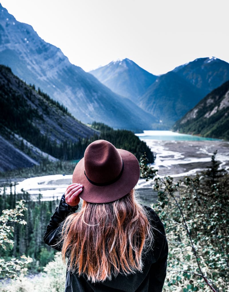 Beautiful scenery along the Berg Lake Trail hike in British Columbia's Mount Robson Provincial Park