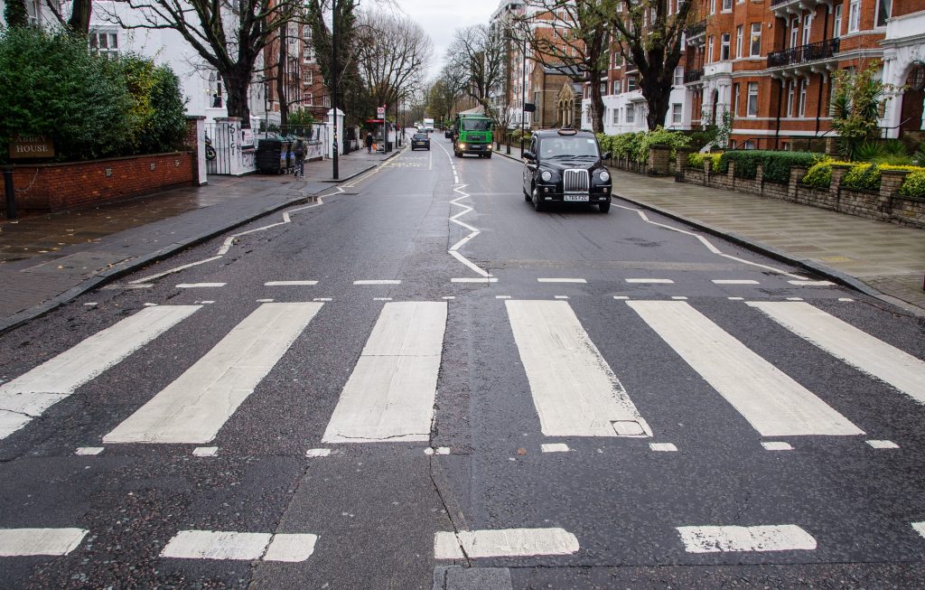 The famous Abbey Road crosswalk in Liverpool