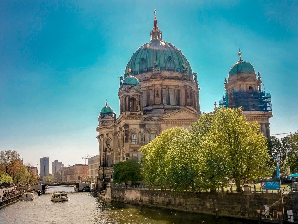 a view of one of the historical buildings in Berlin, Germany.