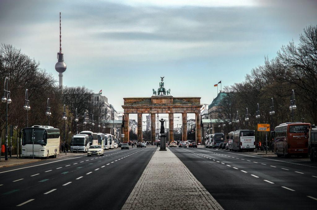 Germany has gone into strict lockdown at the bandenburg gate