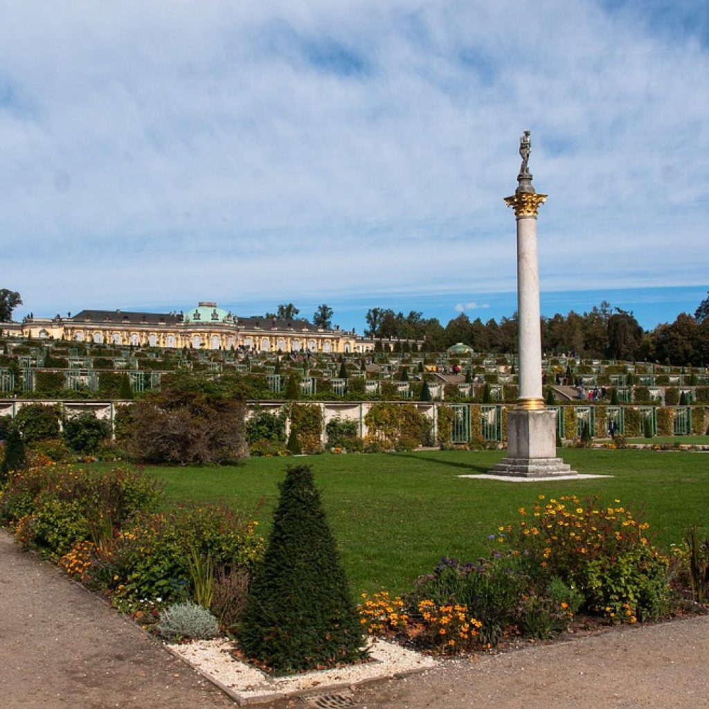 Sanssouci Palace in summer.