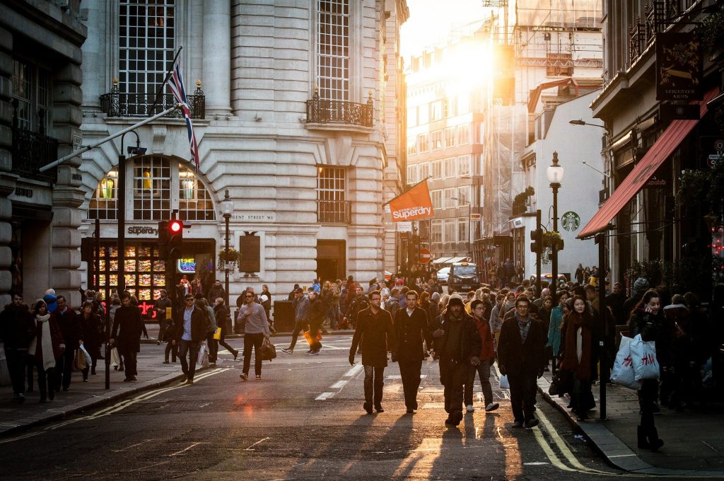 London in morning light