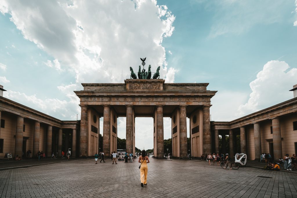 Brandenburg gate in Berlin.