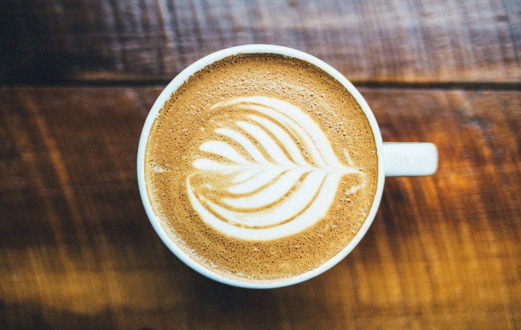 A cup of coffee with latte art in Melbourne