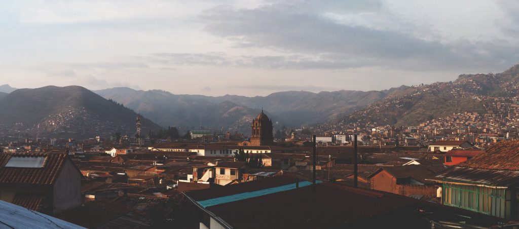 A city view of Cusco in Peru.