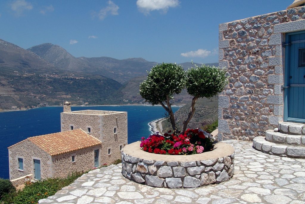 Summertime at a home in Greece