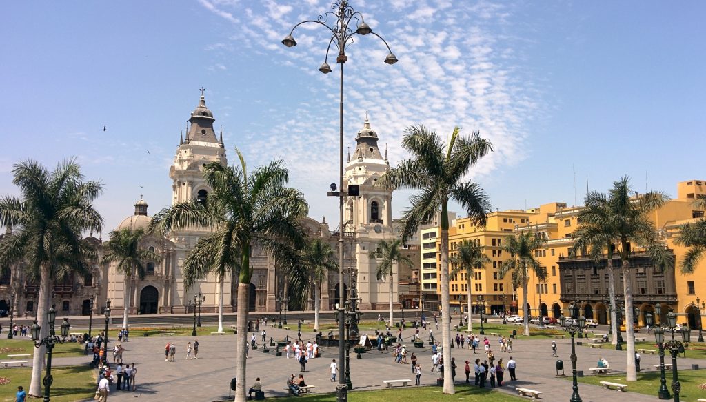 Plaza de armas in Peru.