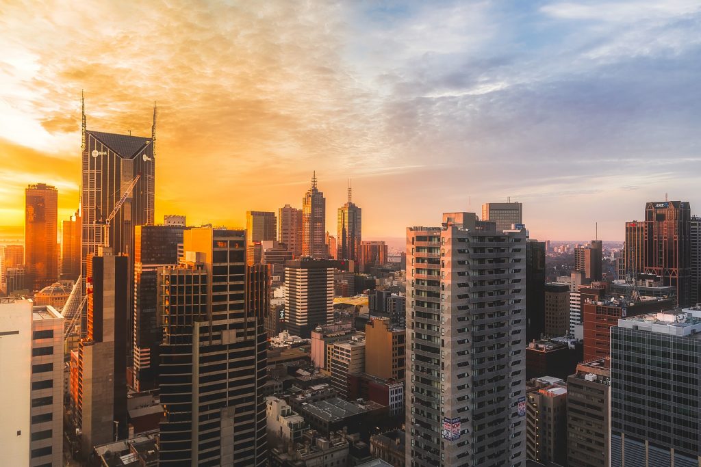 City skyline of Melbourne