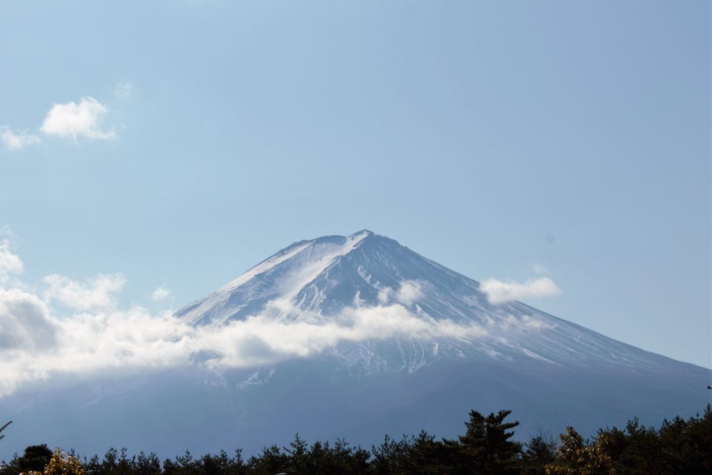 Mount Fuji in Japan which is a mountain.