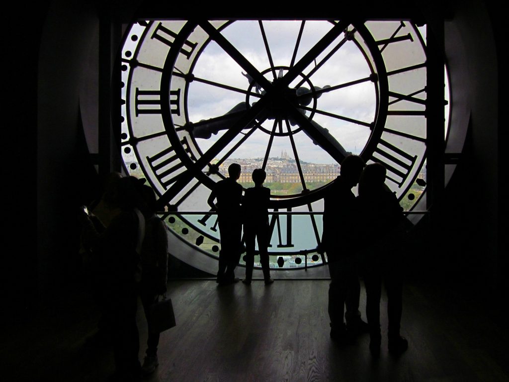 The famous clock at the Musee d'Orsay in Paris