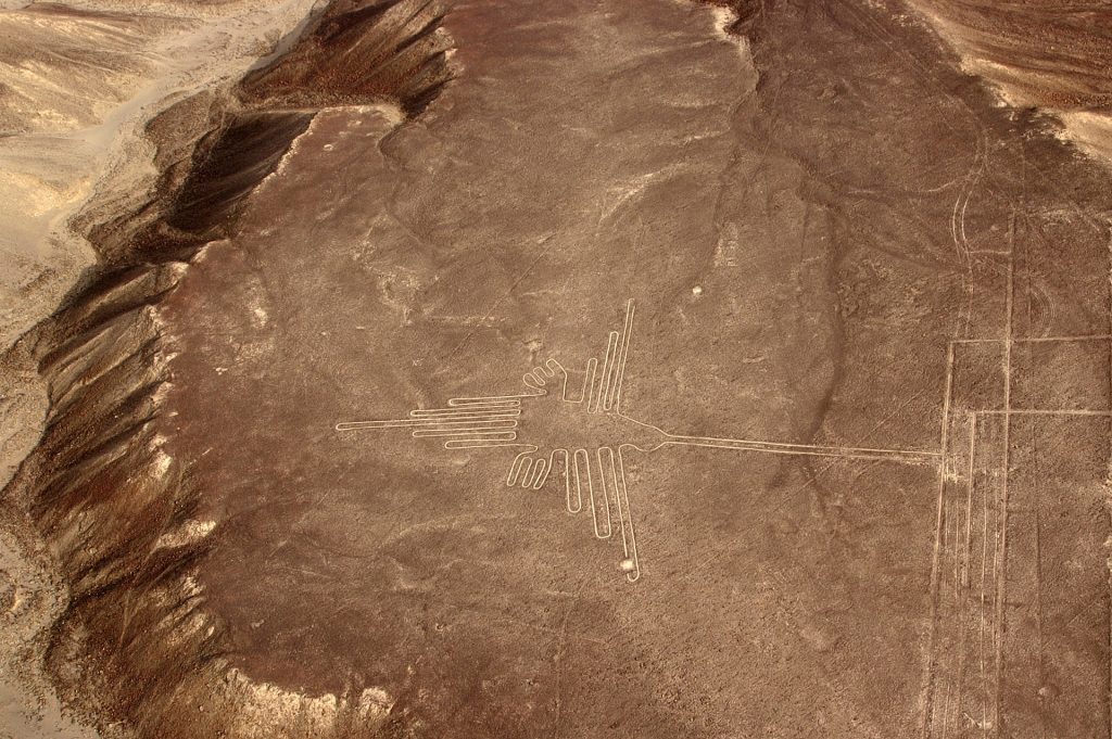 Nazca lines in Peru.