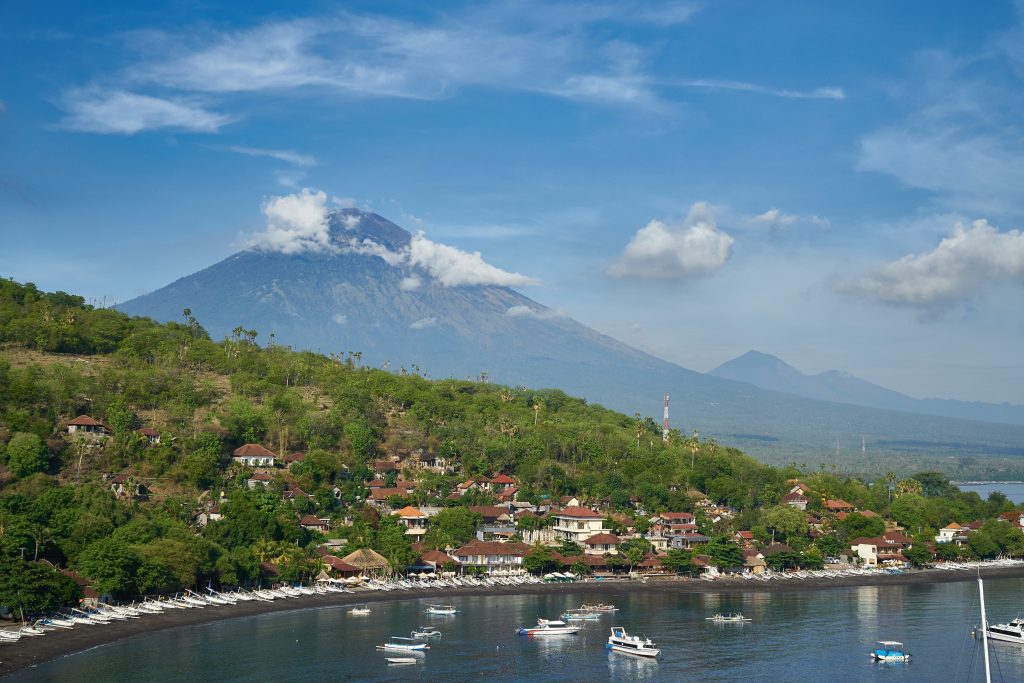 Amed beach in Bali, Indonesia.