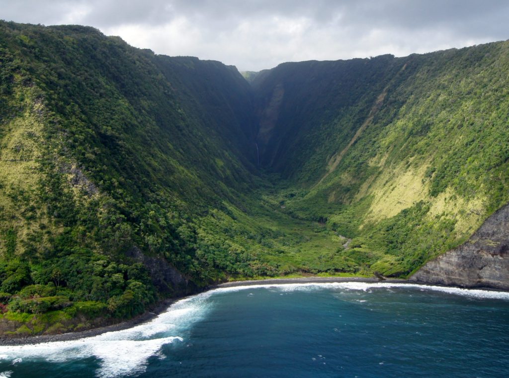 The Waipio Valley in Hawaii 