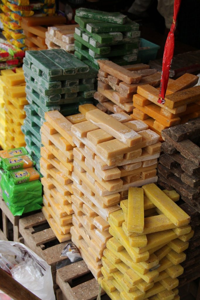 Colorful soaps for sale at the Bazaar in Istanbul