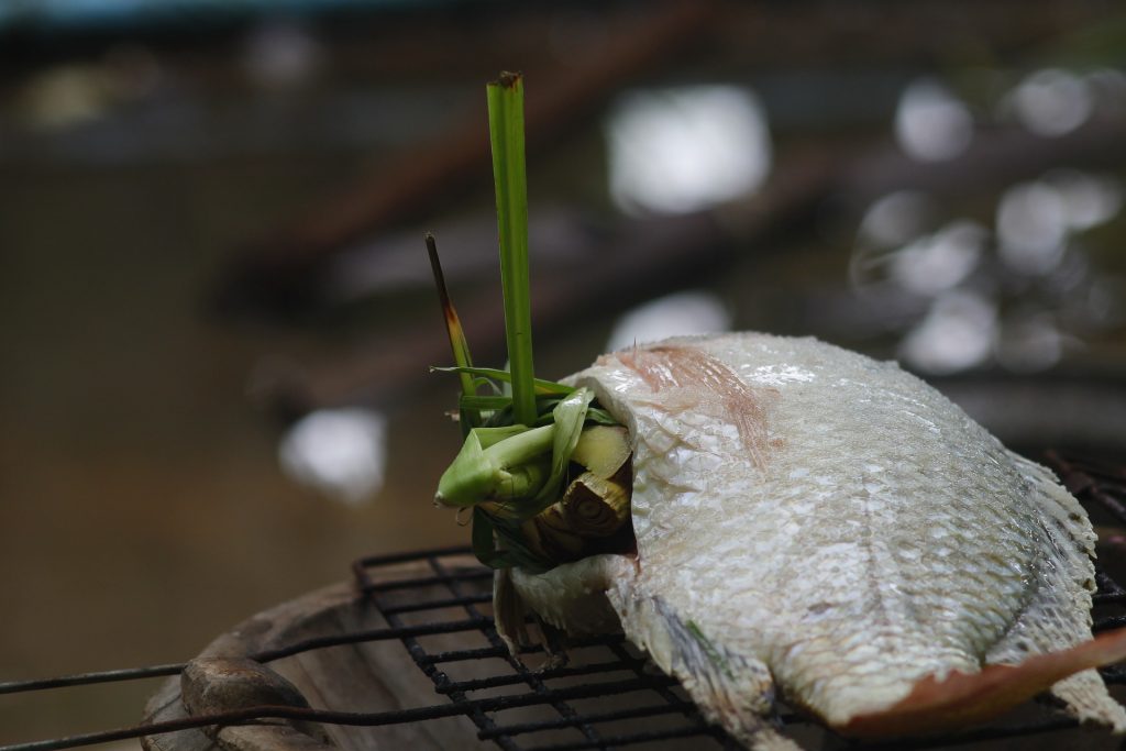 Grilled Tilapia in Ghana.