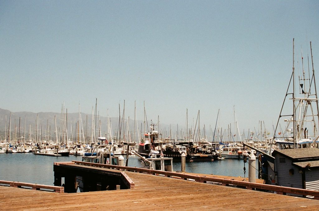 Santa Barbara Harbor is one of the best spots in our travel guide to the West Coast, USA.