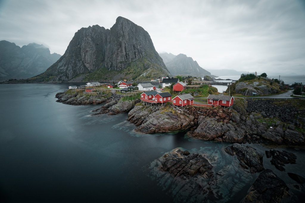 A fishing village in the Lofoten Islands in Norway