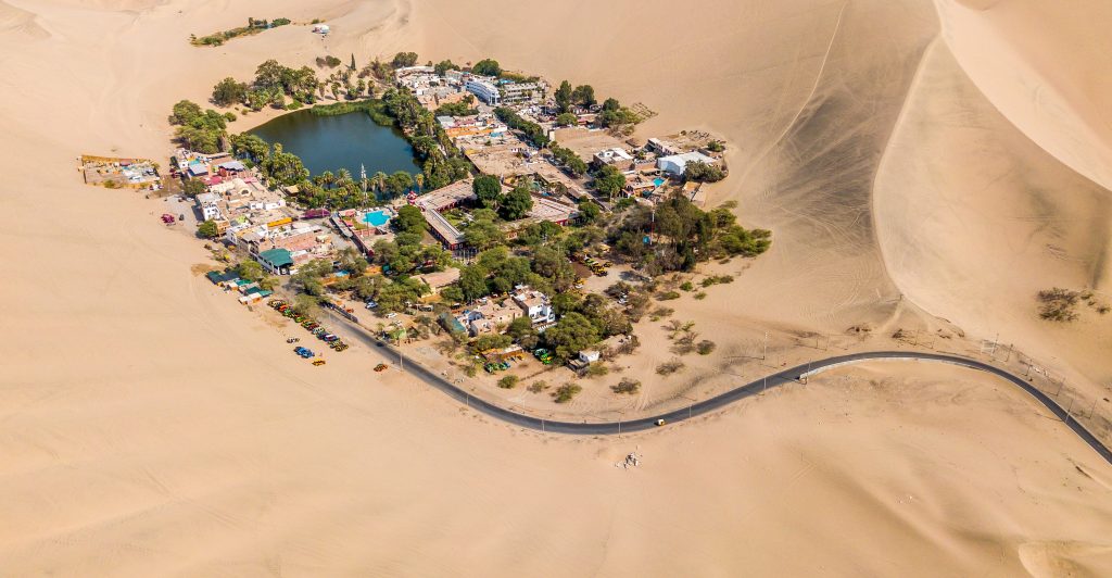 Huacachina in Peru.