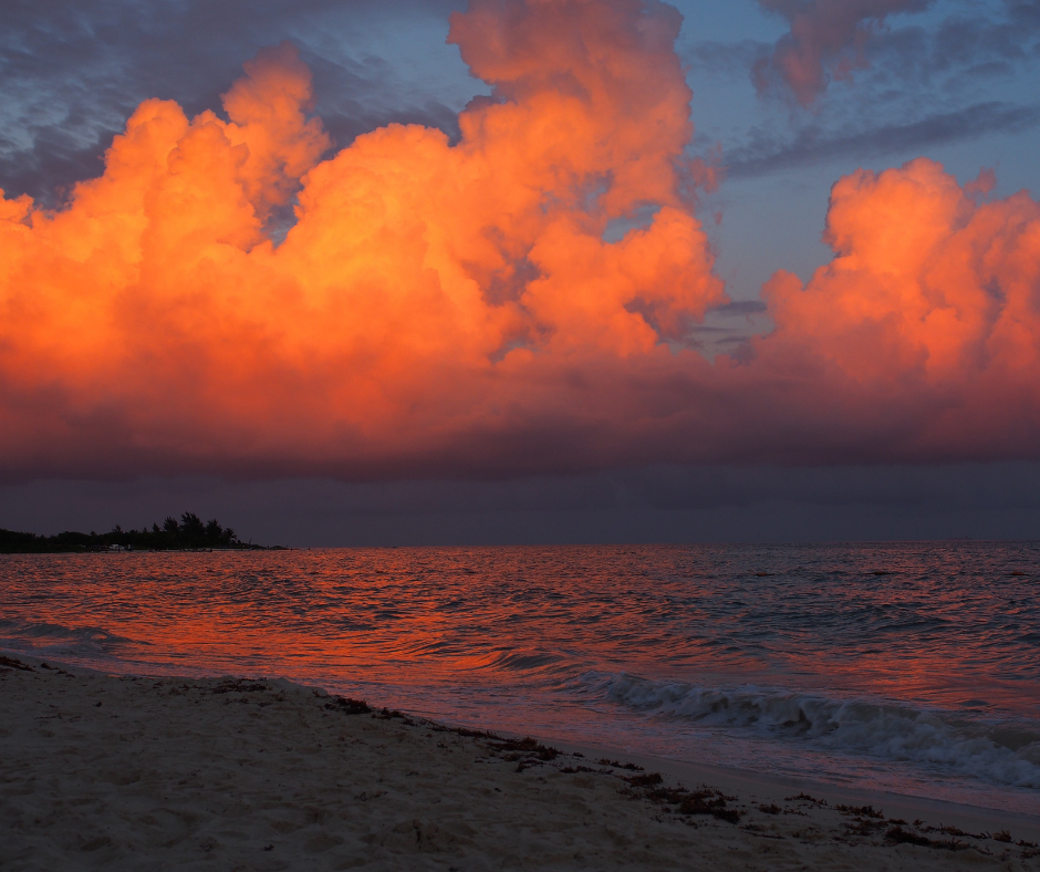 sunset in Playa del Carmen