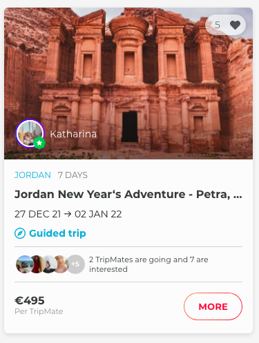 Join TripLeader Katharina on her trip to Jordan