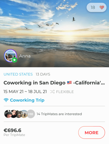 Coworking in San Diego on Trip of the week show.