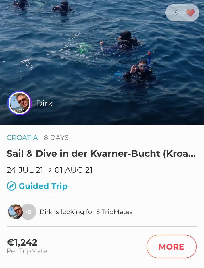 Sail and dive in Croatia trip.