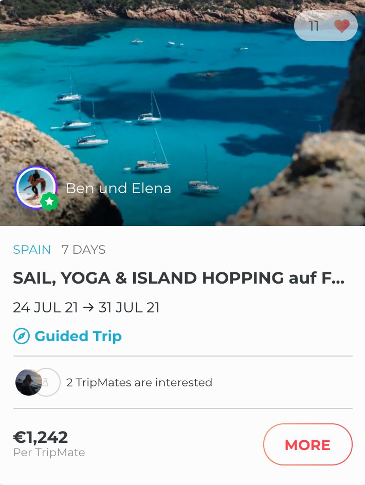 sail, yoga & island hopping trip in Spain.