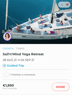 Sail and mind yoga retreat.