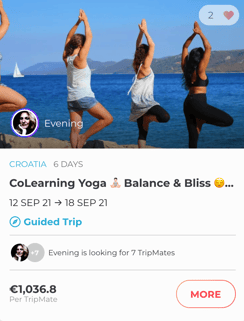 Colearning yoga trip in Croatia.