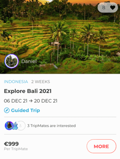 Join TripLeader Daniel on his Trip to Bali.