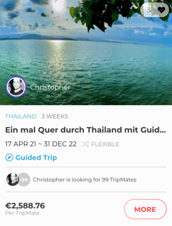 Join TripLeader Christopher on a trip to Thailand.