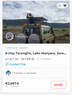 Join Francisco's guided trip to Tanzania