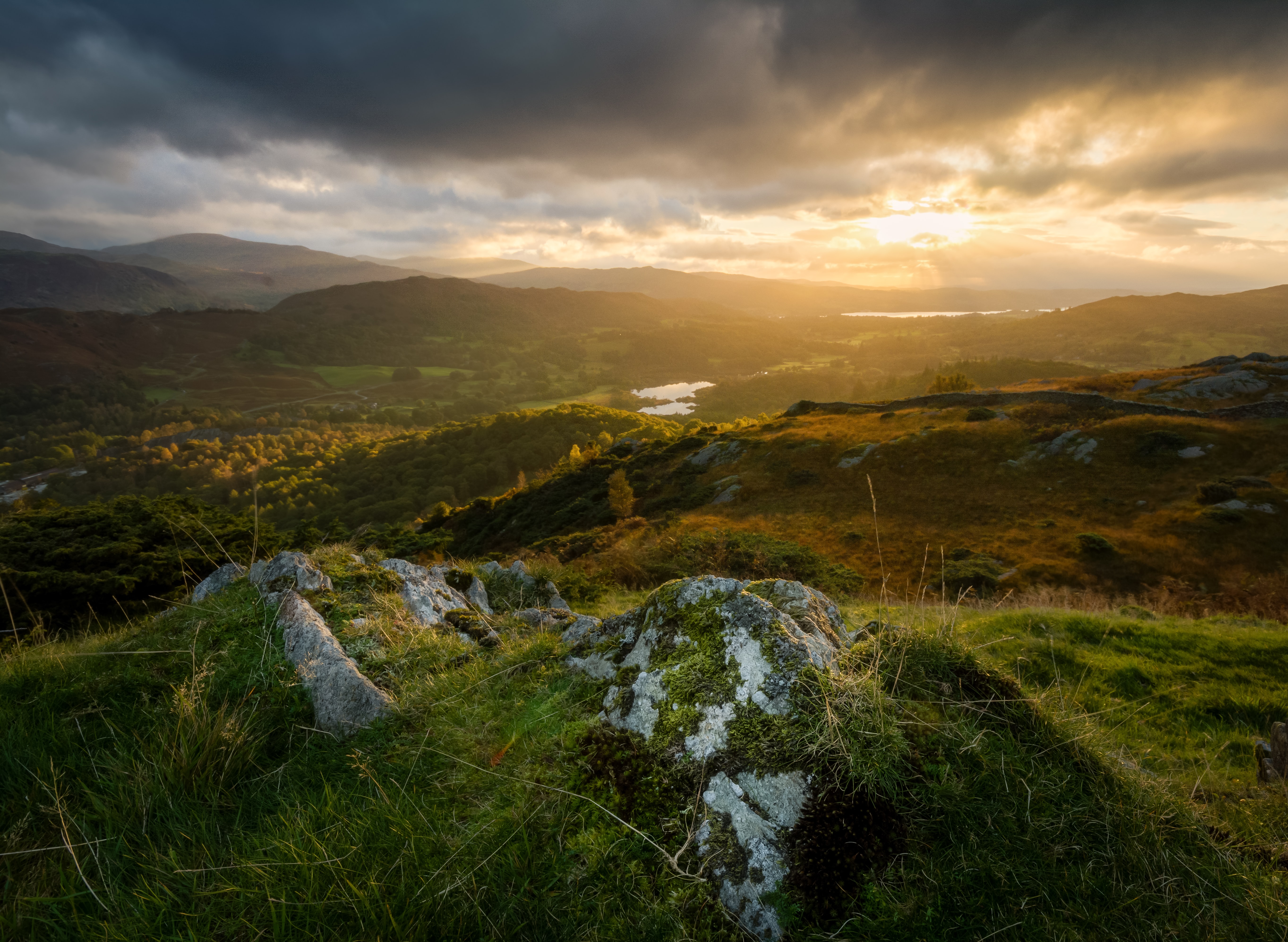 Ireland during the sunset.