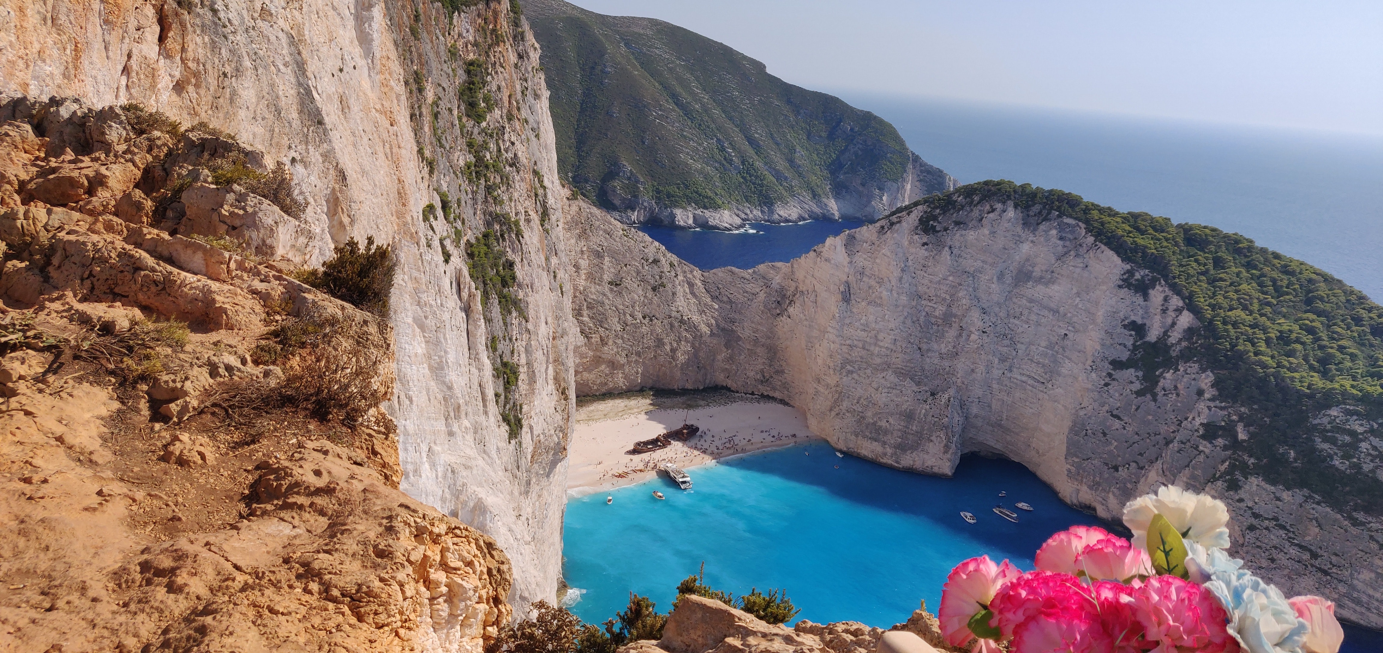 The shipwreck on Navagio Beach on Zakynthos is stunning and worth a visit.