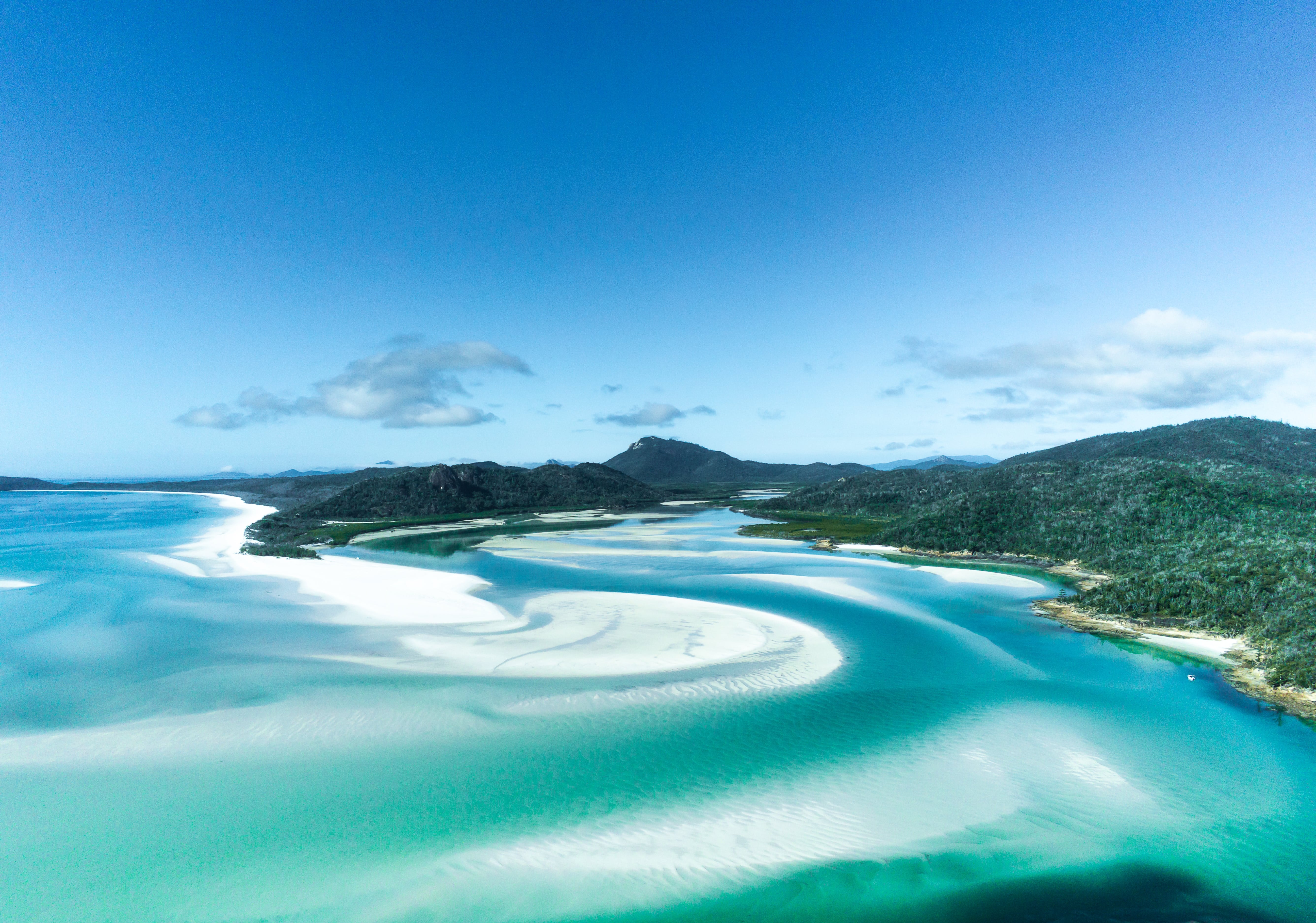 White sands and turquoise waters in an archipelago of Australia