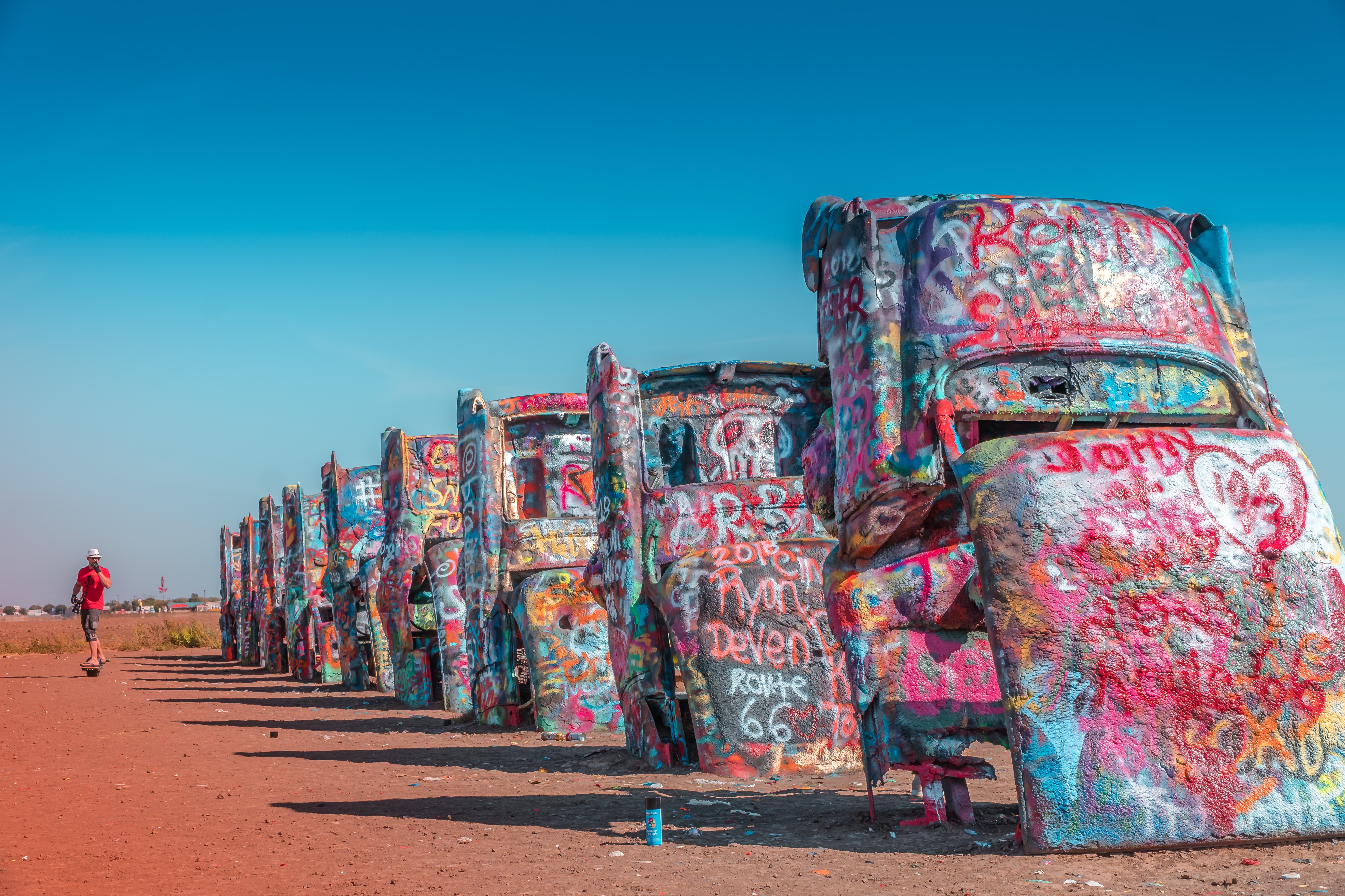 Cadillac graveyard in Amarillo, TX