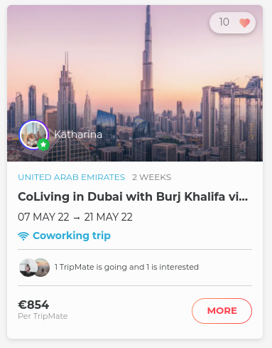 join Katharina on her trip to dubai