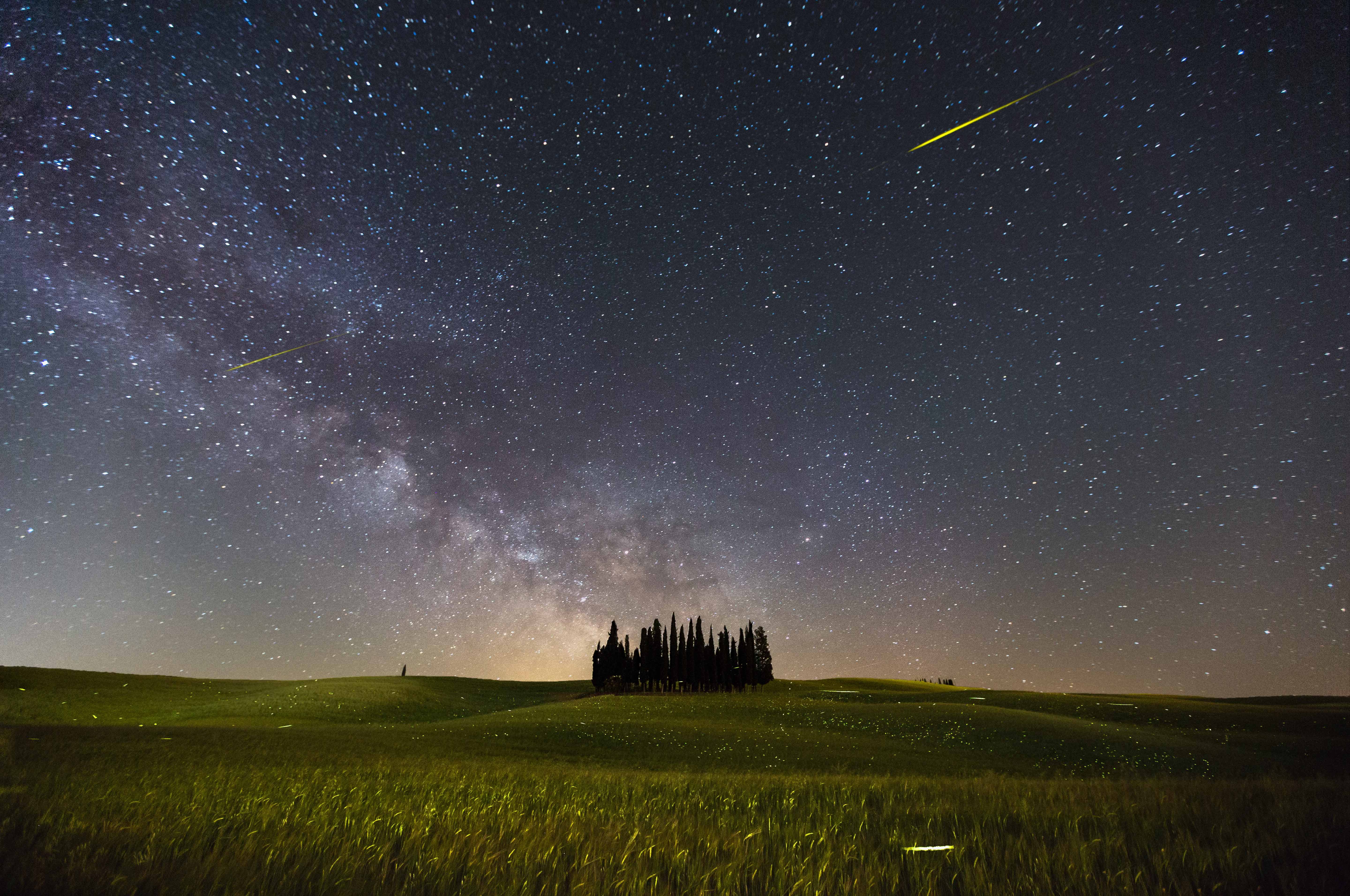 A sky full of stars in Tuscany. 