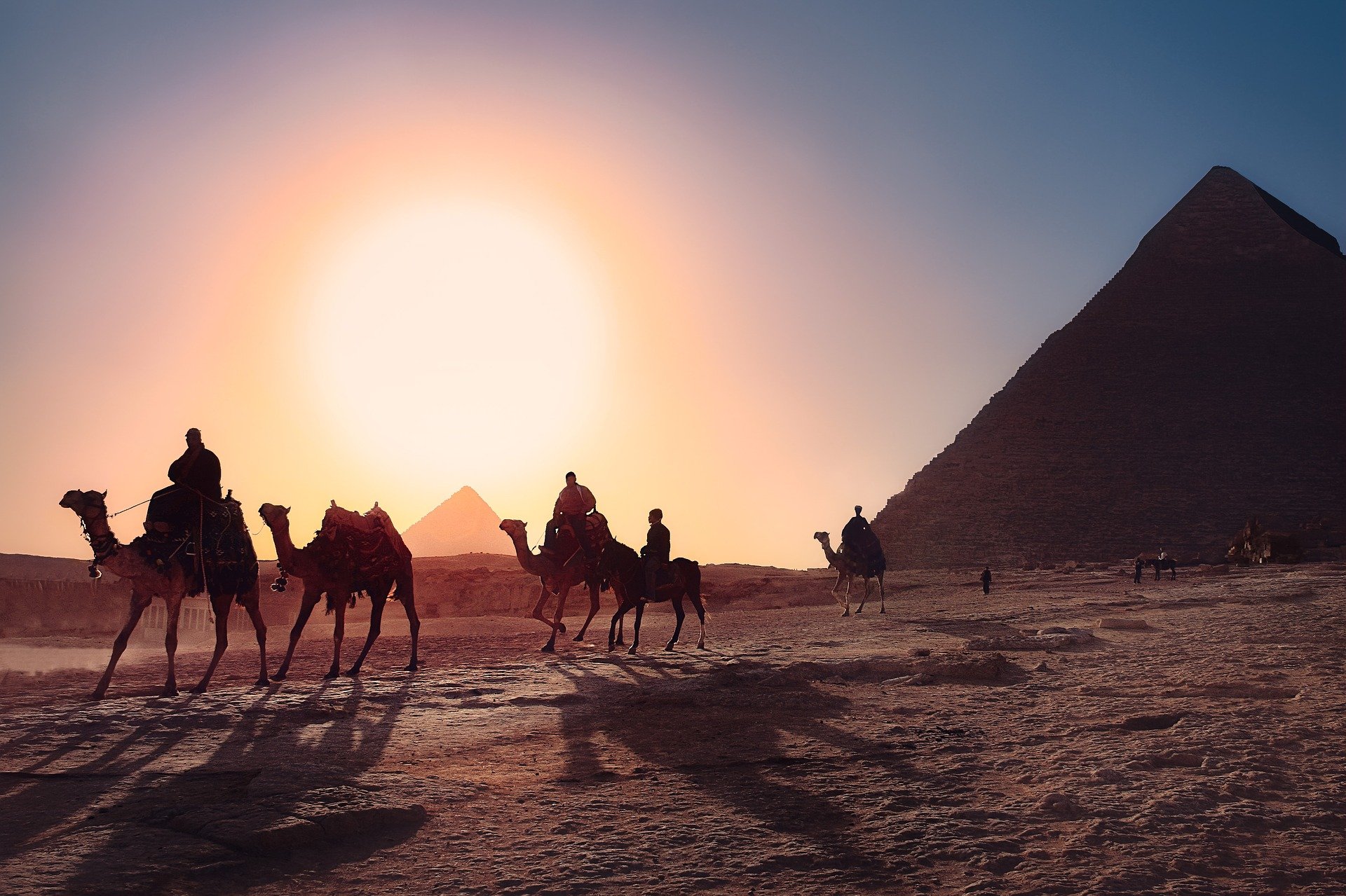 See the pyramids in Egypt