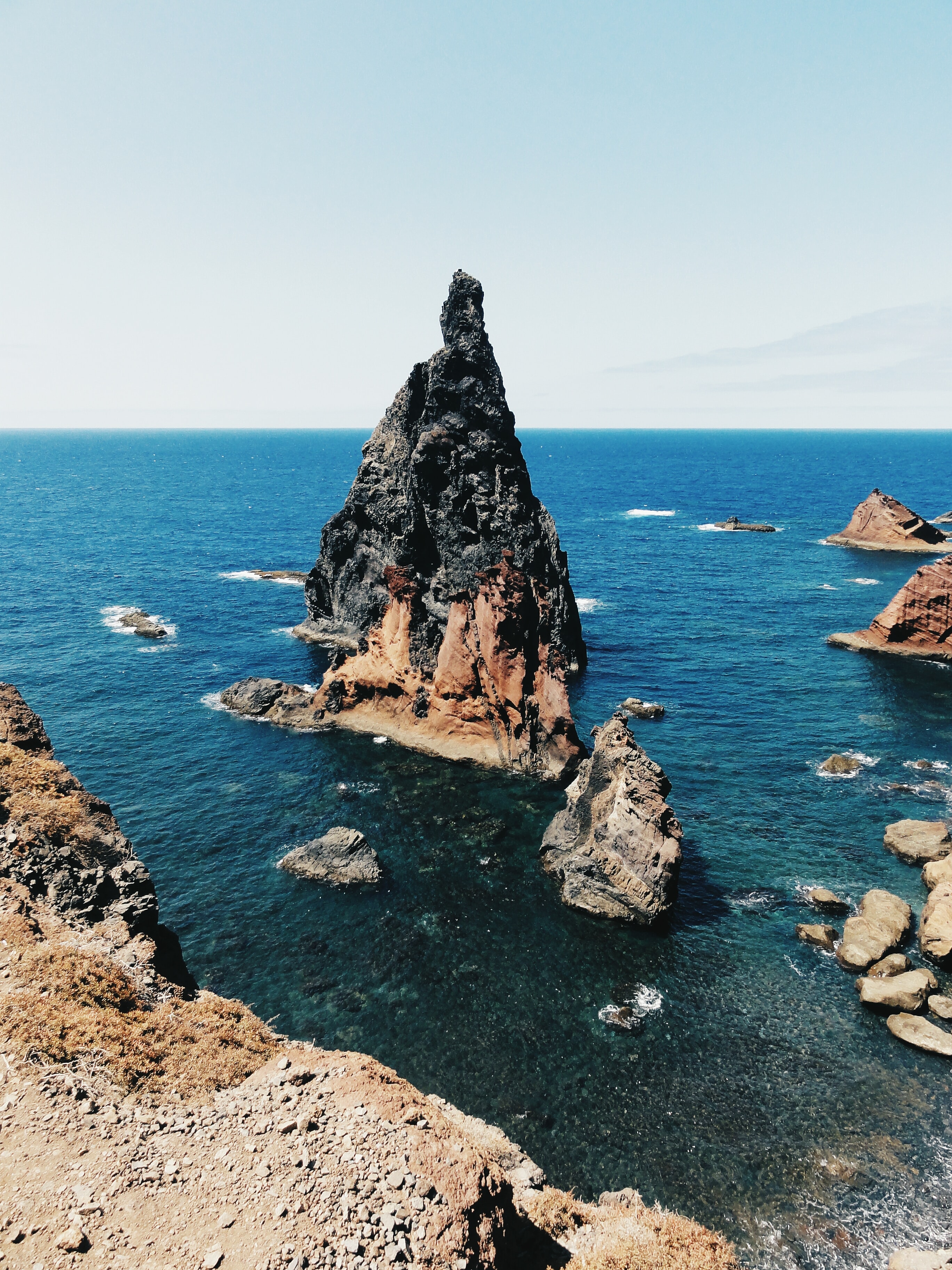 Whimsical rock formations at Ponta de Sao Lourenço.