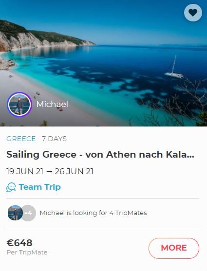 Book a sailing trip to Greece