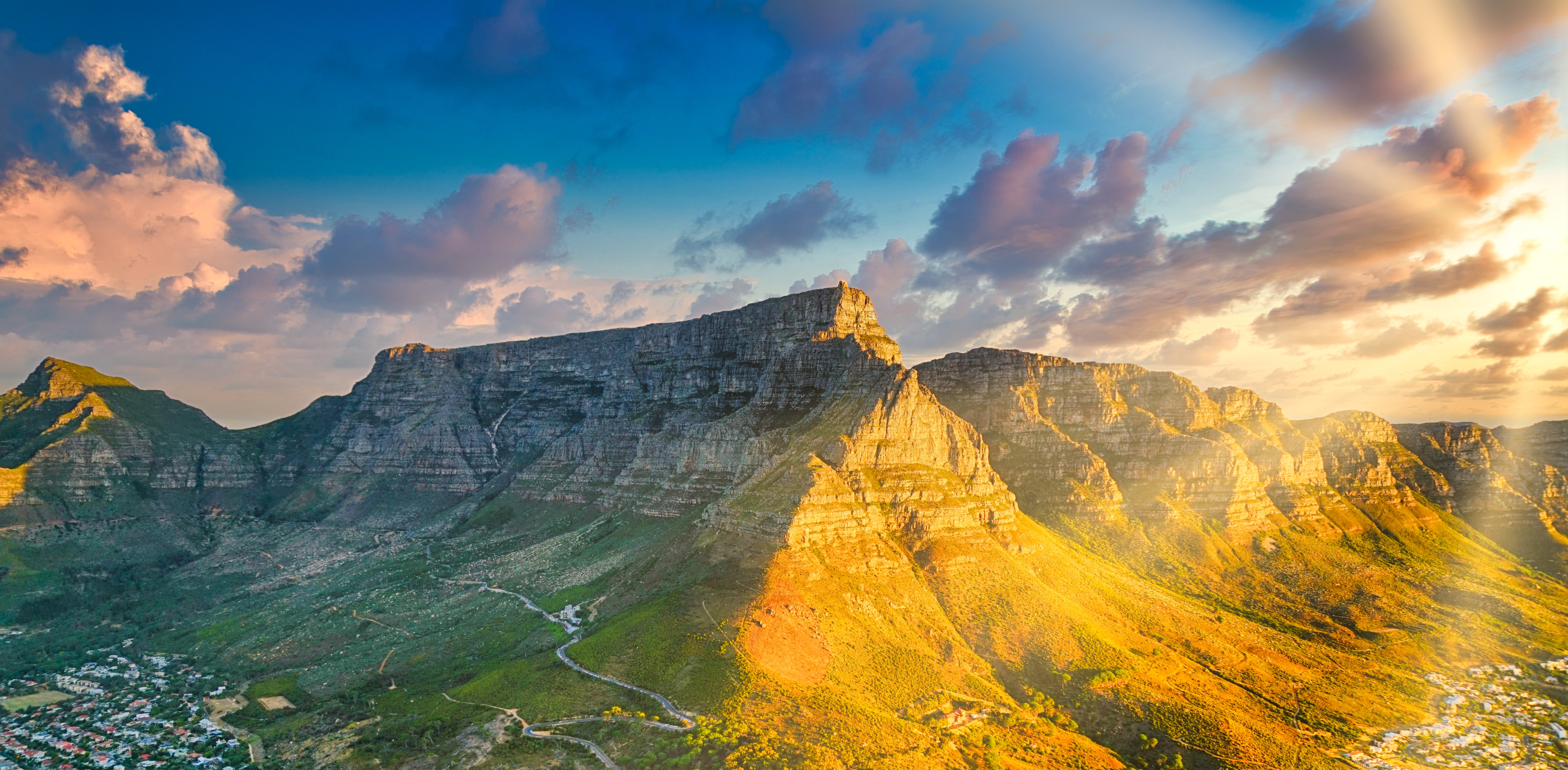 Table mountain in Cape Town.