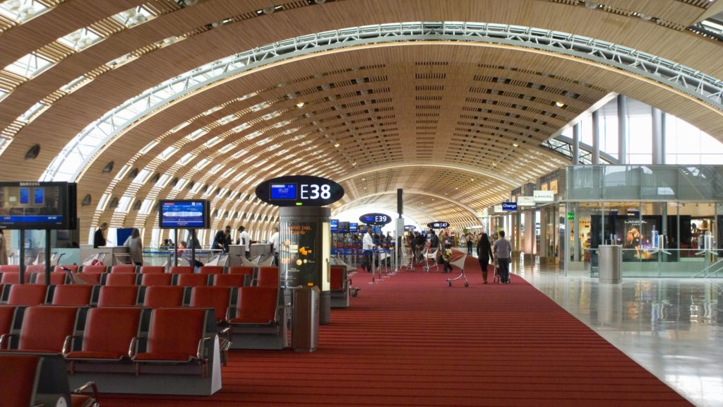 a picture inside of the airport