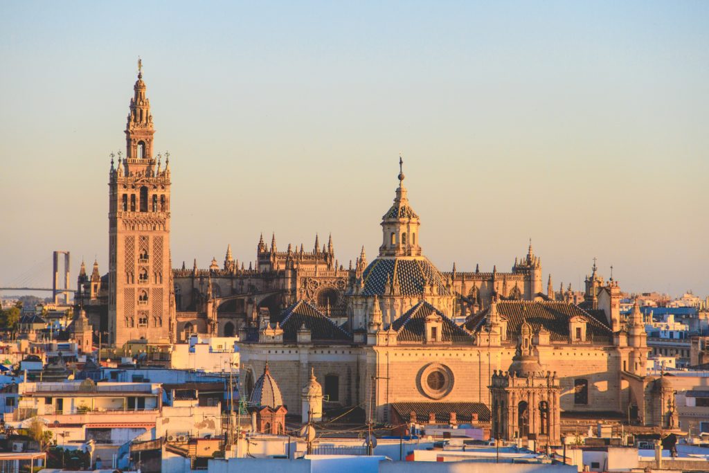 The City of Seville with its beautiful old buildings is one of the cheapest destination when celebrating New Year