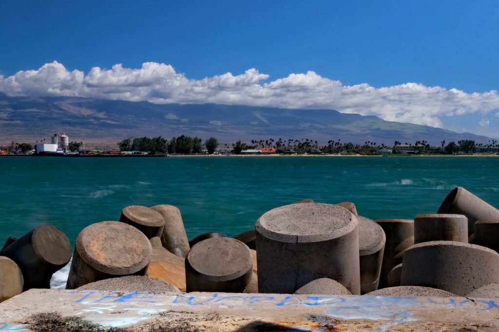 Harbor of Kahului on the island of Maui in Hawaii.