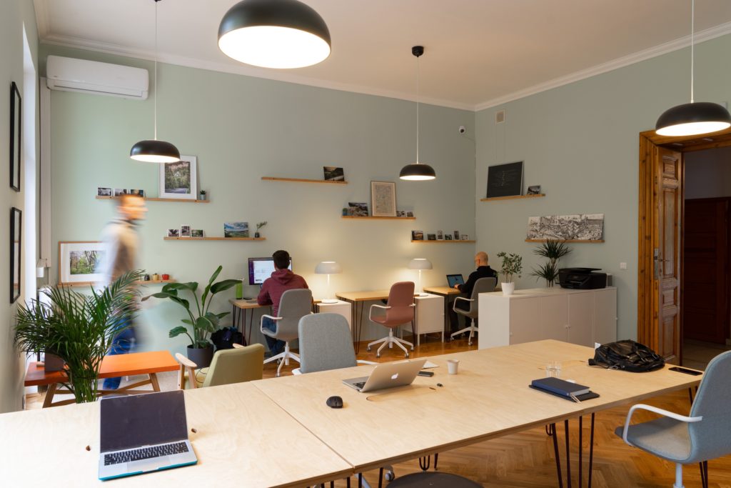 modern coworking space for remote work