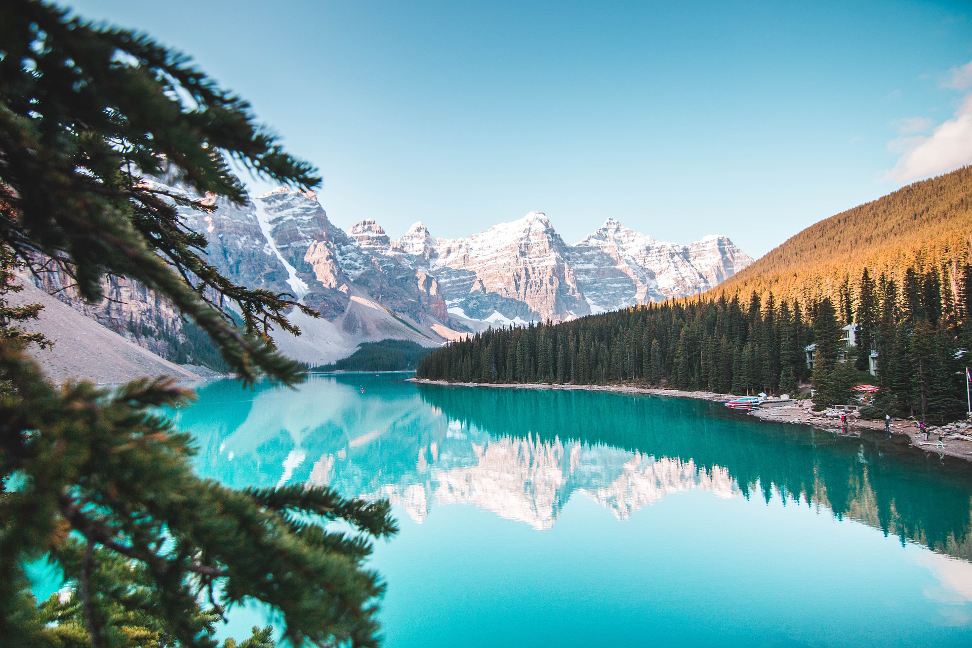 Most Beautiful Places in the World: turquoise waters at Banff in Canada